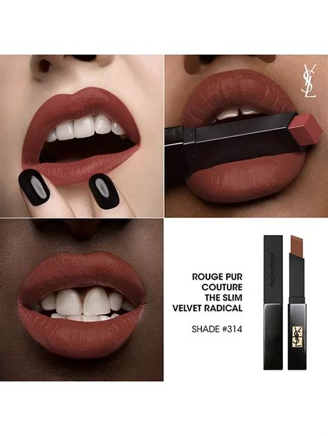 ysl limitless cinnabar|YSL Rouge Pur Couture The Slim Leather Matte Lipstick 2.2g.